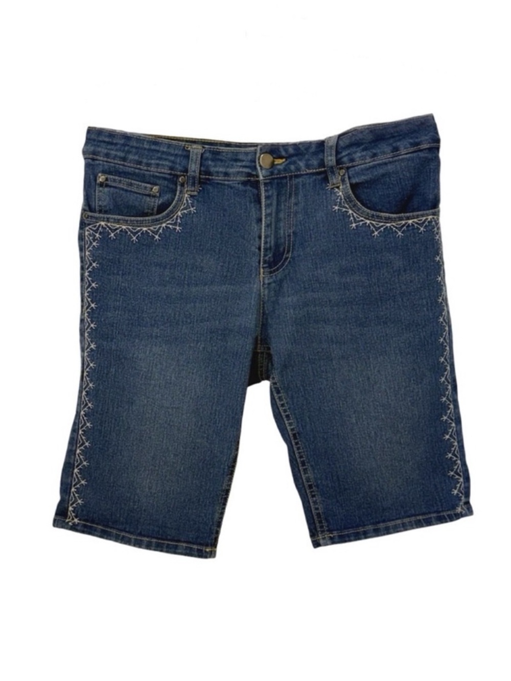 Blue Identity Bermuda Denim Shorts